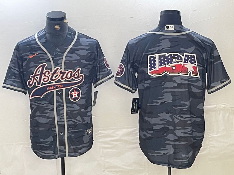 Men Houston Astros Blank Camo Jointly 2024 Nike MLB Jersey style 12->->MLB Jersey